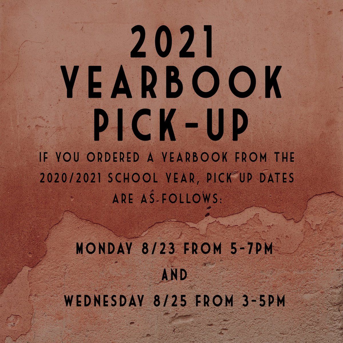 lahsYB's tweet photo. Yearbooks are in and can be picked up at the main entrance Mon. 8/23 from 5 to 7pm or Wed. 8/25 from 3-5pm. If you are unable to make it at those times, you can pick it up once school begins. Questions? email rklotz@lehighton.org or vsmurthwaite@lehighton.org https://t.co/CEZasTNnSD