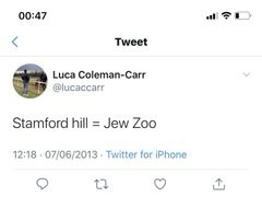 MissStrogoff's tweet photo. Another gem from the ex professional footballer at @LincolnCity_FC @lucaccarr now @WDTFM_luca Donkey Punching Track and Trace Double Glazing Window Salesman Racist Sexist anti-Semitic homophobic Horseracing Guesser 
#ImpsAsOne #ITVracing 
#Follow #Favourite #Retweet #to #Win https://t.co/dj69TyCfjF