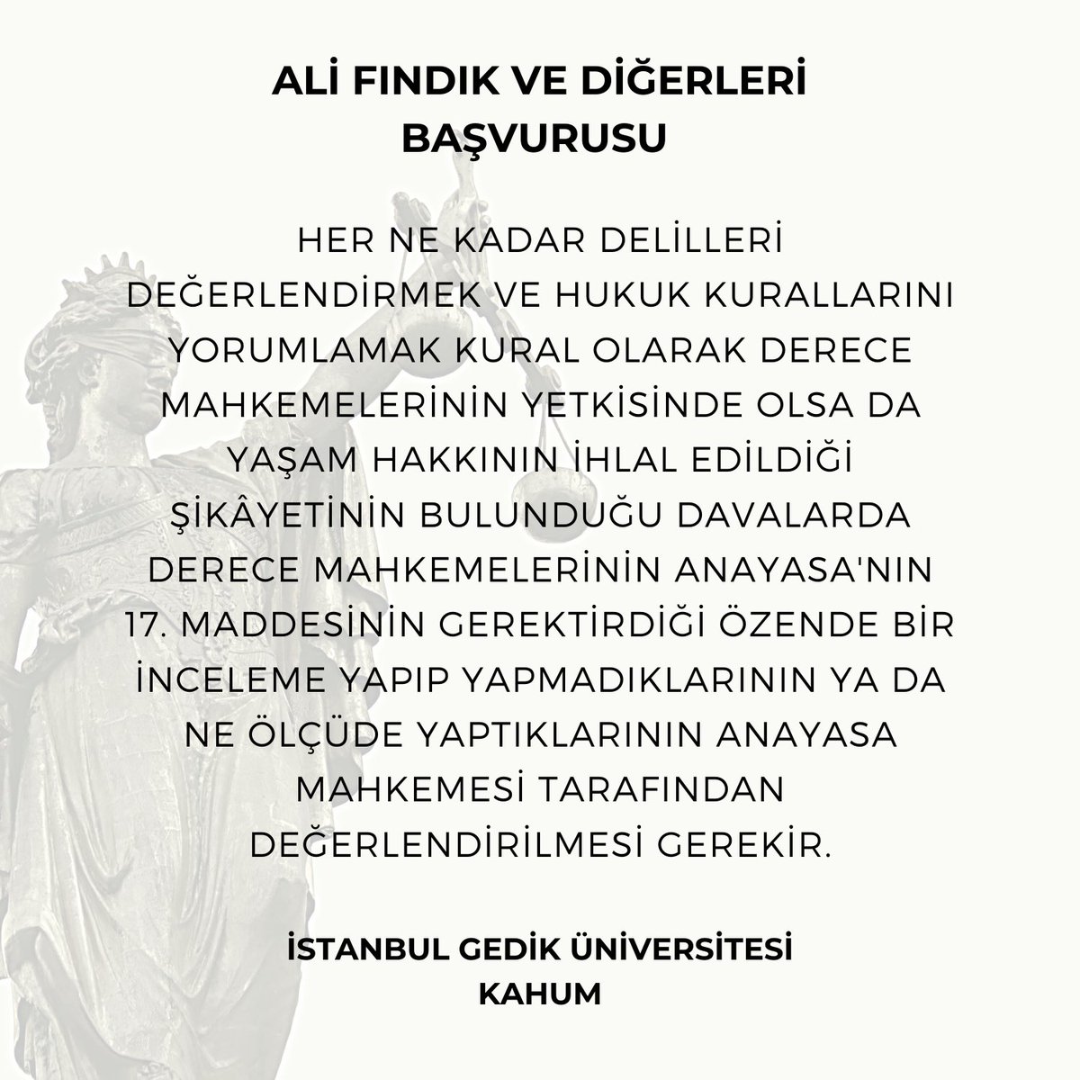 Kararın Linki : resmigazete.gov.tr/eskiler/2021/0…

#resmigazetedebugün #resmigazete #karşılaştırmalıhukukmerkezi #kahum #istanbulgediküniversitesi #gedikhukuk #tıphukuku #adilyargılanma #yaşamhakkı