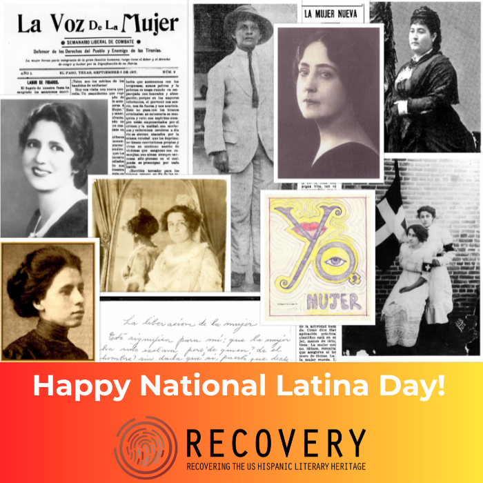 Happy #NationalLatinaDay! What Latinas are you celebrating/researching today? Recovery's databases (<a href="/EBSCO/">EBSCO</a> and <a href="/NewsBank/">NewsBank, inc.</a>) contain writings by Latinas. Browse digital collections at usldhrecovery.uh.edu and ck out historical and contemporary books by Latinas via <a href="/artepublico/">artepublico</a>