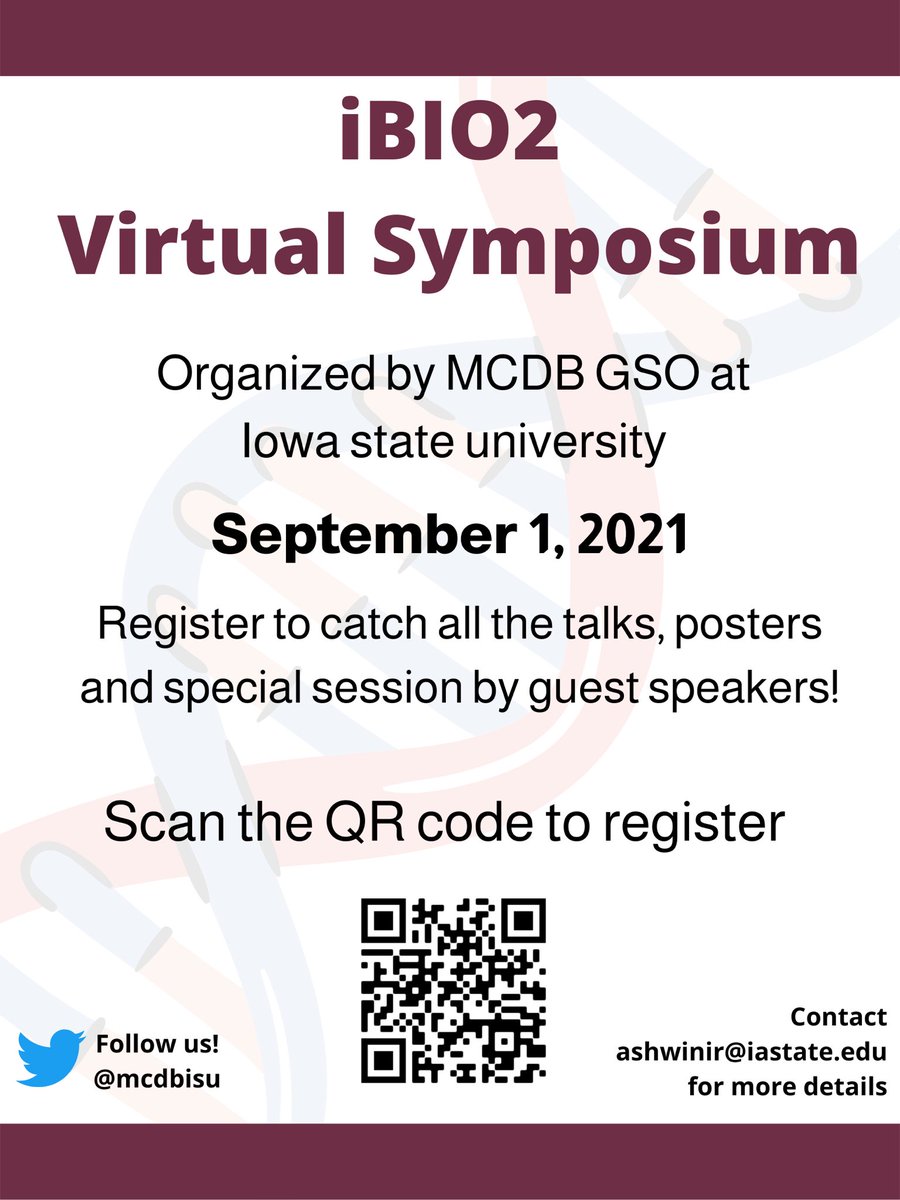 As we work to put together all the talk schedules, here’s a reminder to sign up if you haven’t! We have talks on Developmental biology, Cell biology and Biochemistry followed by posters. We have two wonderful MCDB alumni as guest speakers as well! Register today! 💻👩‍🔬🔬🧫
