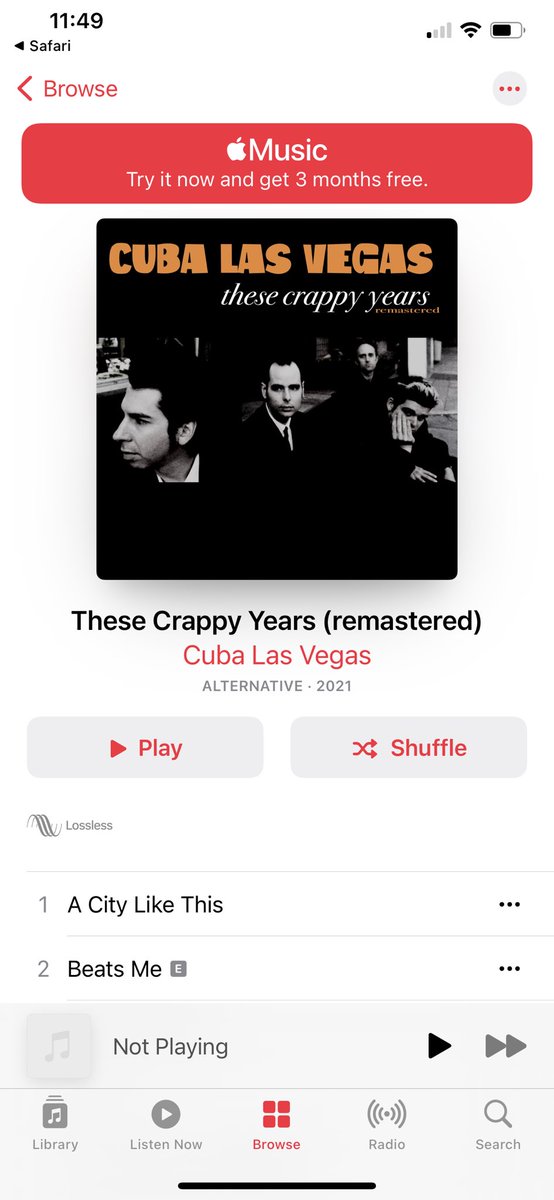 Congrats Cuba Las Vegas and @FunzaloRecords on the reissue of “These Crappy Years (Remastered) out today. Press folks, let me know if you need a link to download! DM me!