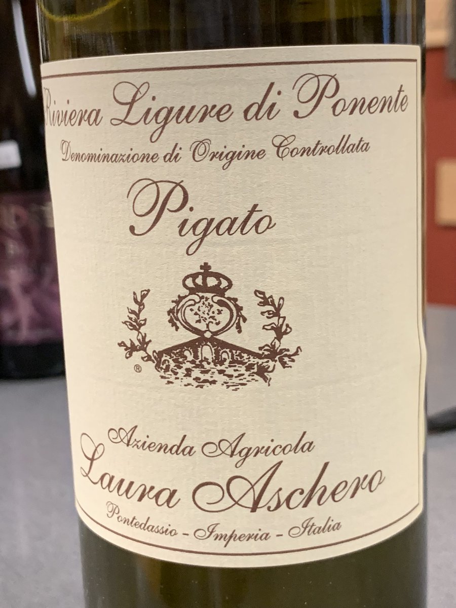 Pigato, apparently of Middle Eastern origin, made its way to Europe, where it reached its maximum expression in Liguria. Full, intense and persistent, with a hint of yellow peach, acacia honey and flowers. Finishes of sea breeze in a glass with a salty tang. $28 and in stock.