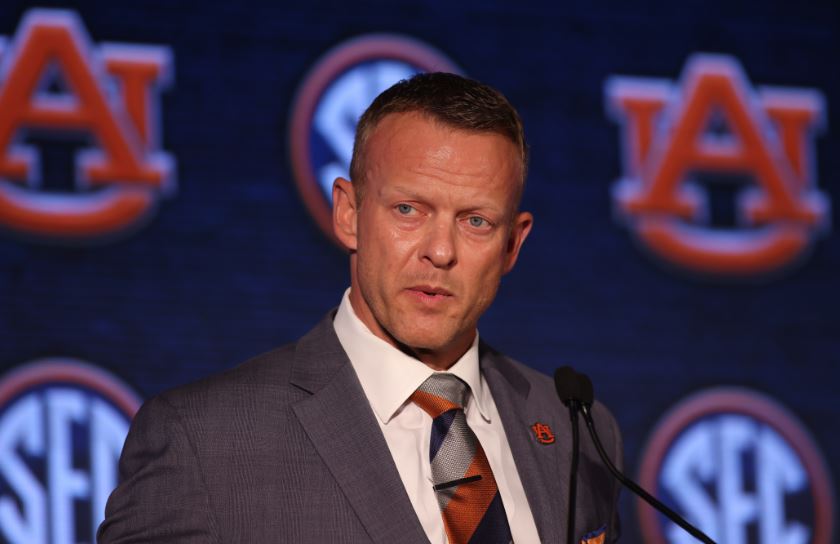 Auburn football coach Bryan Harsin has tested positive for COVID.

Auburn had a COVID outbreak this week and some players are out because of testing/contact tracing.

Auburn has one of the lowest vaccination rates in the SEC although the school's medical staff endorses vaccines.