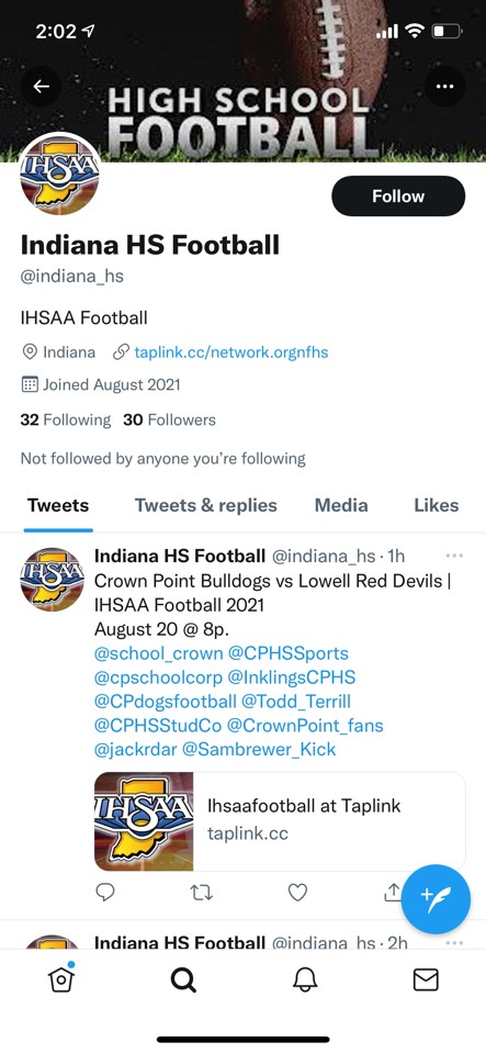 IHSAA tweet media