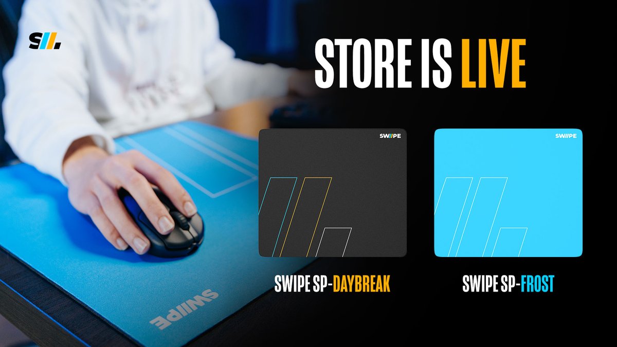 swipemousepads's tweet image. SWIPE SP-Daybreak ☀️ and the limited edition SP-Frost ❄️

AVAILABLE NOW.

SwipeMousepads.com