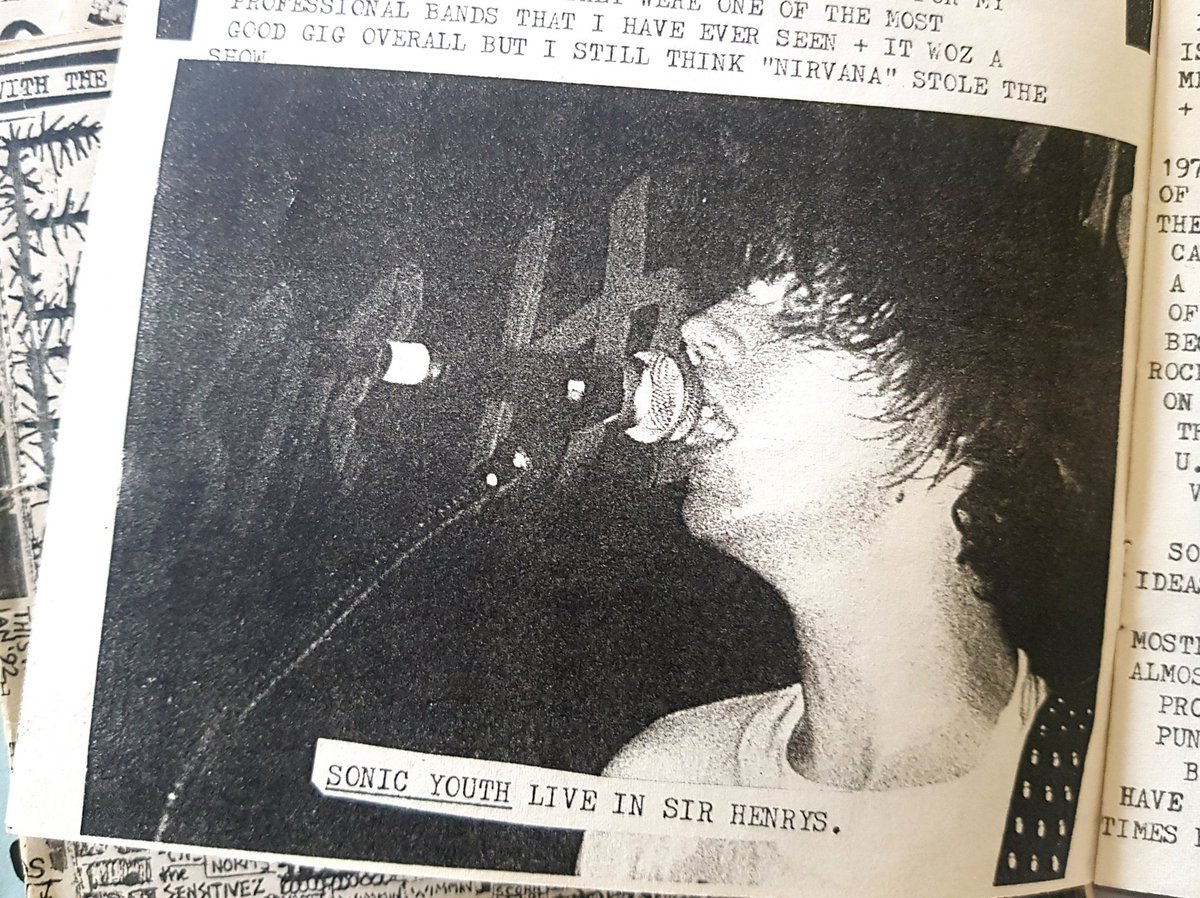 ... good gig overall but I still think "Nirvana" stole the show
     [Sonic Youth gig review]

OZMELDA 1991
#SirHenrys #Cork #Nirvana
