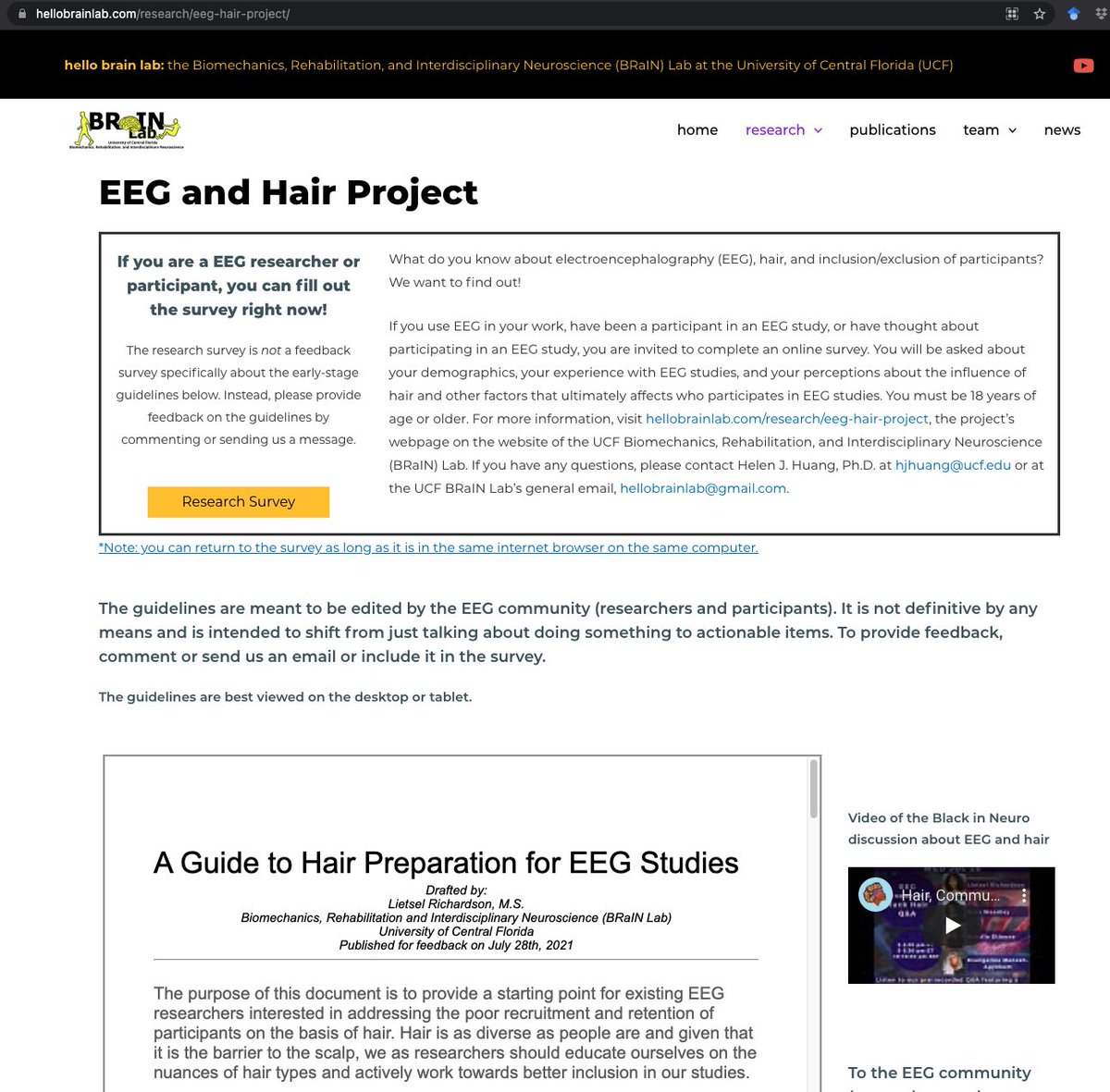 Thanks to the 70 wonderful souls who have done the EEG-hair survey so far. Let’s get to 500! Heck, 1000!

For the good of science and #EEG research, it’s just ~10 minutes. How many EEG studies involve having no electrodes in your hair? This one!

hellobrainlab.com/research/eeg-h…