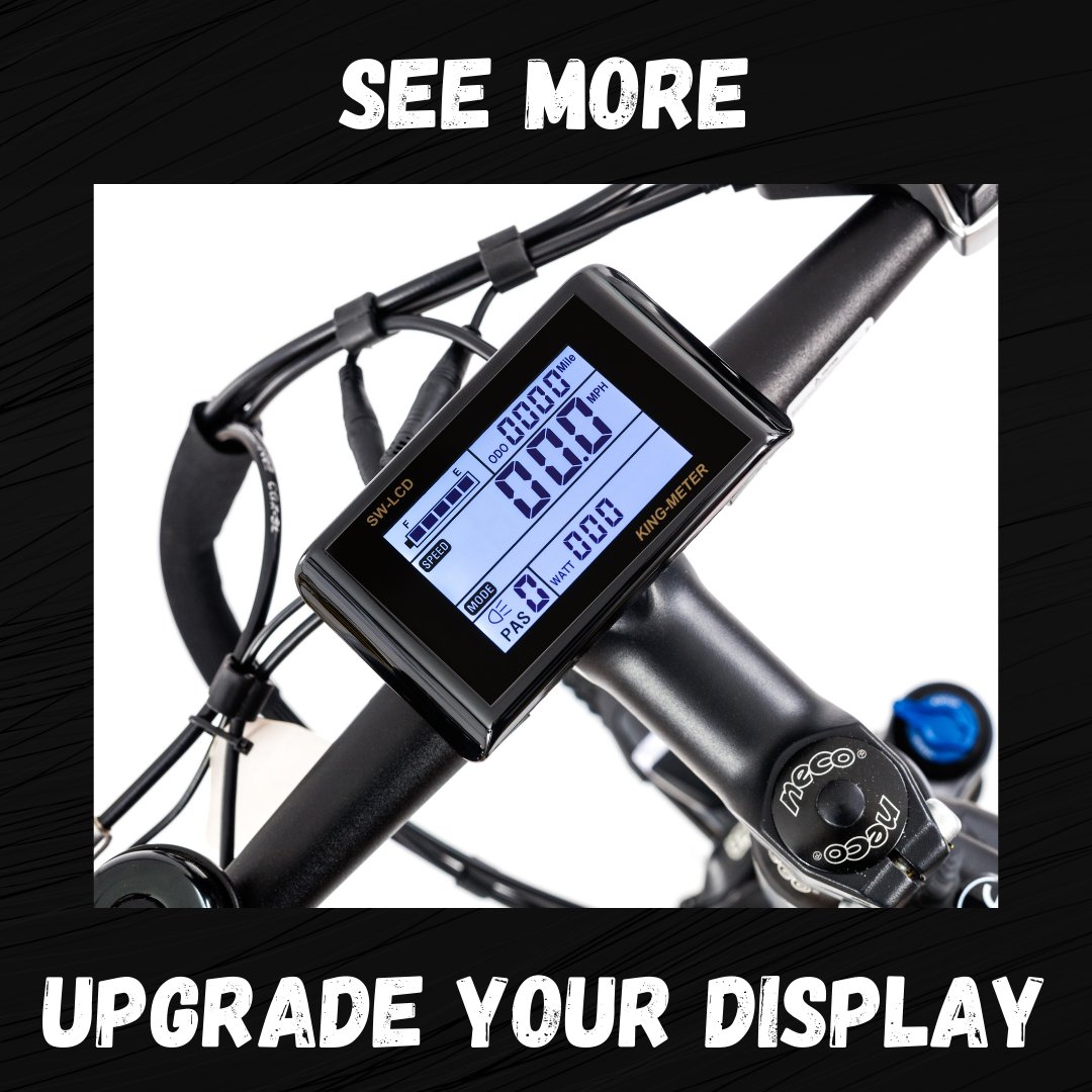 RooDogEbikes's tweet photo. UPGRADE YOUR DISPLAY
.
In addition to the battery indicator, 5 speed PAS management and LED light system, the King Meter LCD has the benefit of a tripometer, speed indicator and a handy USB port to charge your mobile phone.
.
#ifeeltheneedforspeed #wevetravelledsofar #roodog https://t.co/7C971CAKLL