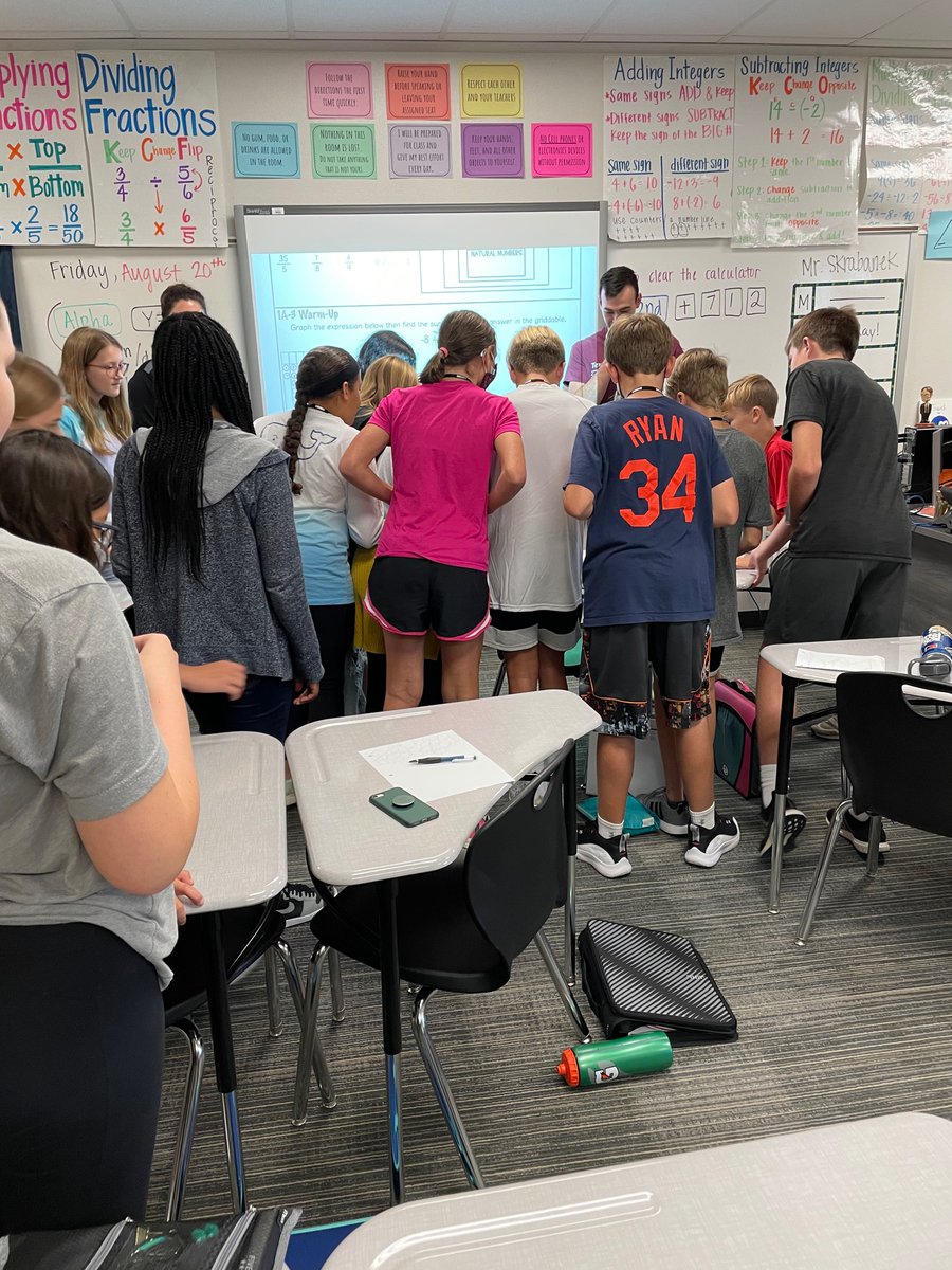 b_gwinner's tweet photo. @AMCMSBobcats in Ms. Abalos and Mr. Urbano’s class building relationships with Catchphrase #SuccessCSISD #FramingSuccess https://t.co/N9OFjys20y