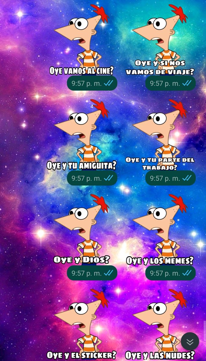 camaracompadre's tweet photo. #HiceUnSticker de Phineas preguntando cosas de la vida...
🤣🤦🏾♂️🤷🏾♂️🙌🏾👌🏾😅🤔👀🙄😎✌🏾👏🏾 https://t.co/F1PCJkthBU