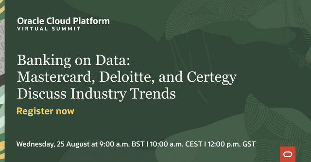 Save your seat for the next #OracleCloudSummit to hear from <a href="/Mastercard/">Mastercard</a>, <a href="/Deloitte/">Deloitte</a> and @CertegyPay on how #data and #technology can address today’s business challenges: bit.ly/2WeqEfd