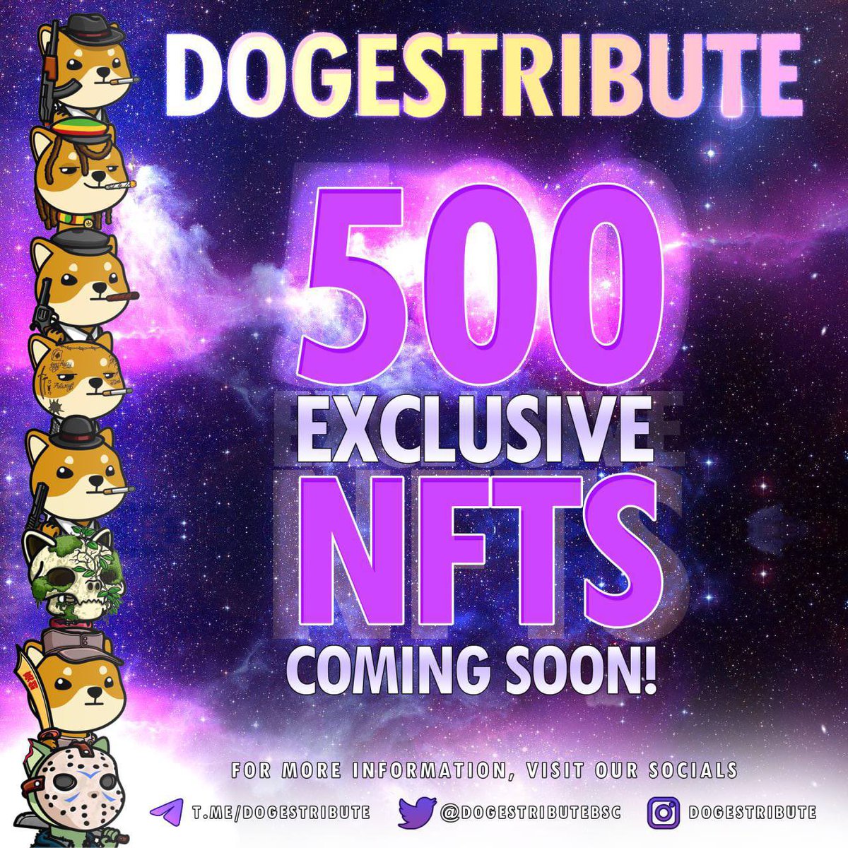 DogestributeBsc's tweet image. Not long left for these, I wonder how fast they will sell out?
#BinanceSmartChain #BSC #NFT #dogecoin #crypto #NFTs #PancakeSwap