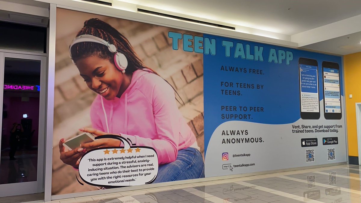 We made it 🤩🤩🤩 go shop <a href="/WestfieldCulver/">Westfield CulverCity</a> and check out the teen talk app banner on the first floor 🎉