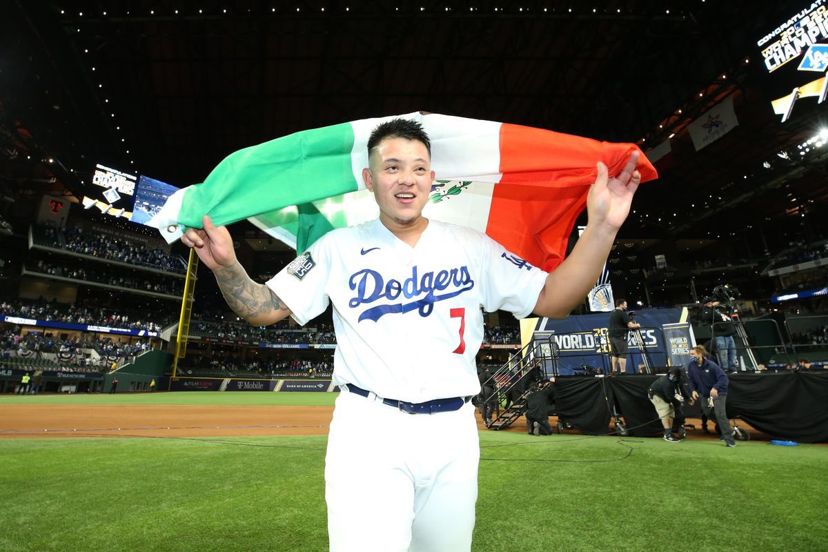 X \ Blake Harris على X: First look at the Julio Urías bobblehead Very  unique going with the city edition uniforms as opposed to the home uniform