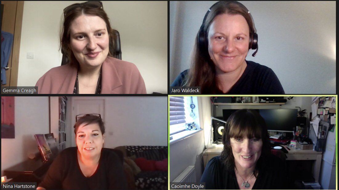 JaroWaldeck's tweet photo. Another great @WFTIreland #crewtalk This time with Oscar winner Supervising Sound Editor #ninahartstone and Emmy nominee Foley Artist #Caoimhedoyle Thanks to @screenskillsire for support. https://t.co/3ocsnsUBVx
