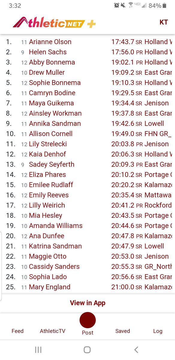 Portage Central Early Bird this morning to open up the 2021 season! Despite the heat/humidity, these girls brought it for a solid start to the fall! 3rd place team finish out of 18 and 3 in the top 25! So excited to see what's to come! 💚 #hardworkpaysoff #berelentless