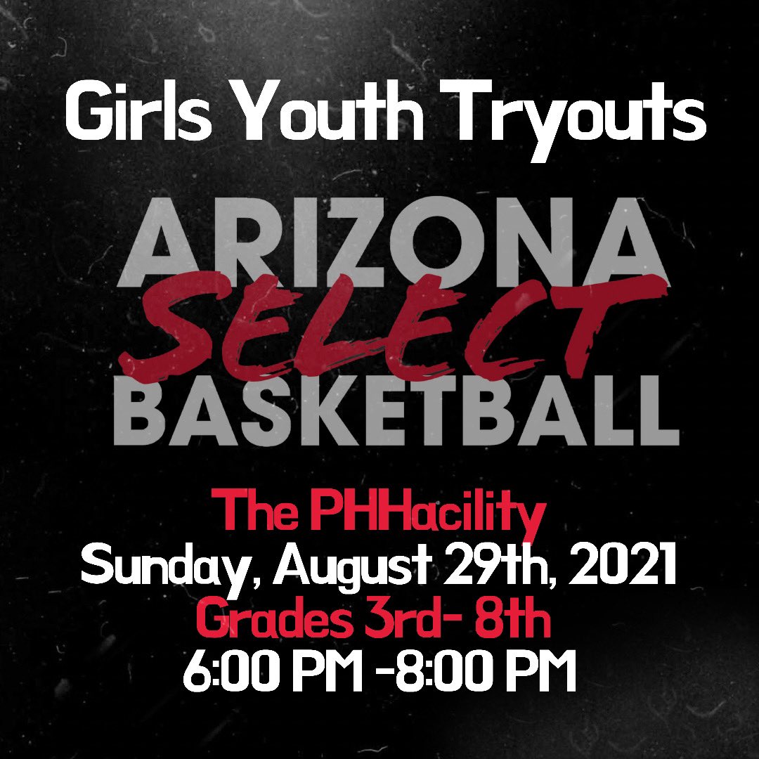 It’s happening! @AZSelectGirlsBB Girls Youth Tryouts coming next Sunday August 29th. Registration will take place at <a href="/ThePHHacility/">The PHHacility</a>. 🟥⬛️🟥⬛️🟥⬛️