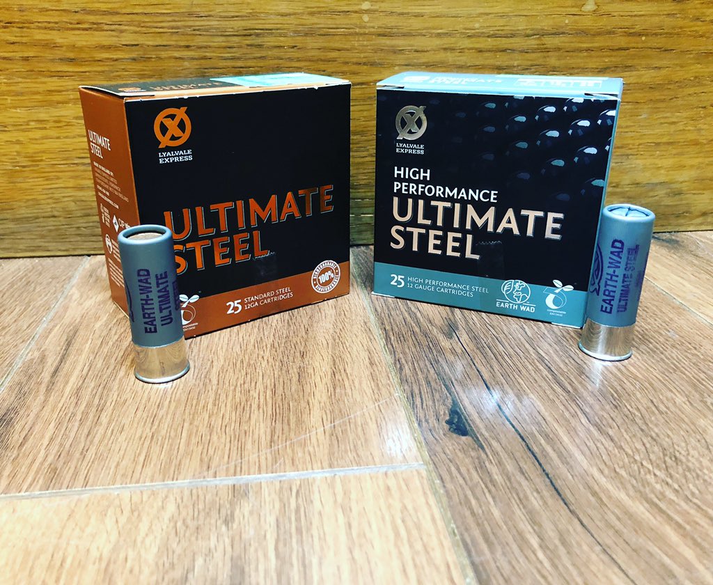 Now in stock <a href="/lyalvaleexpress/">Lyalvale Express</a> Ultimate Steel and HP steel with compostable wad #steel #gameshooting #express