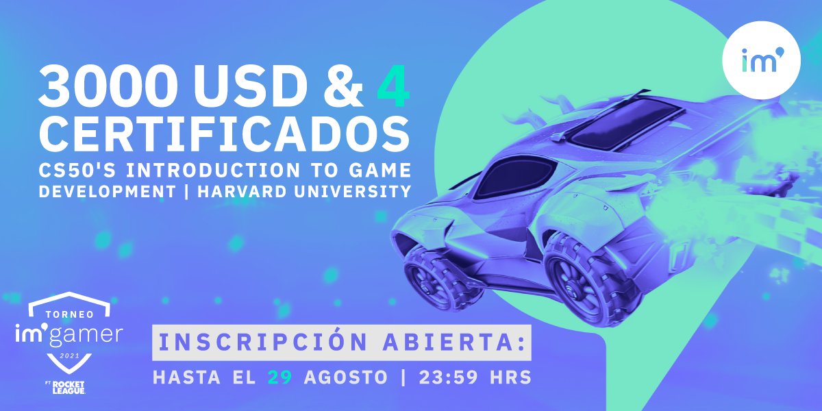 Imagemaker_tech's tweet image. ¡Llegó el momento más esperado! Te presentamos oficialmente el Torneo I’m gamer X Rocker League, donde podrás ganar hasta 3000 USD. Anímate a participar con tu dúo e Inscríbete ya!
Conoce todos los detalles aquí: lnkd.in/dpSRbQ3