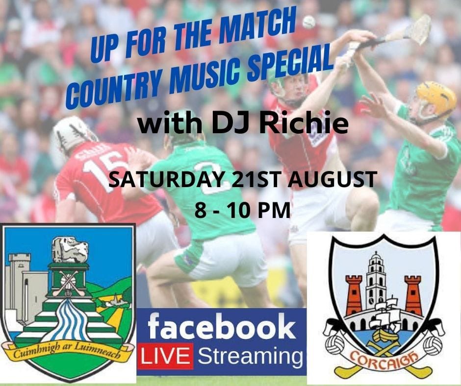 ClareDJ's tweet image. Really looking forward to My “Up for the Match “ Country Music Special tomorrow night on Facebook Live . We might not have @sportsdes or @grainne_seoige but we will have some fun and craic on the eve of the All  Ireland Final .. link to my page facebook.com/claredj1/