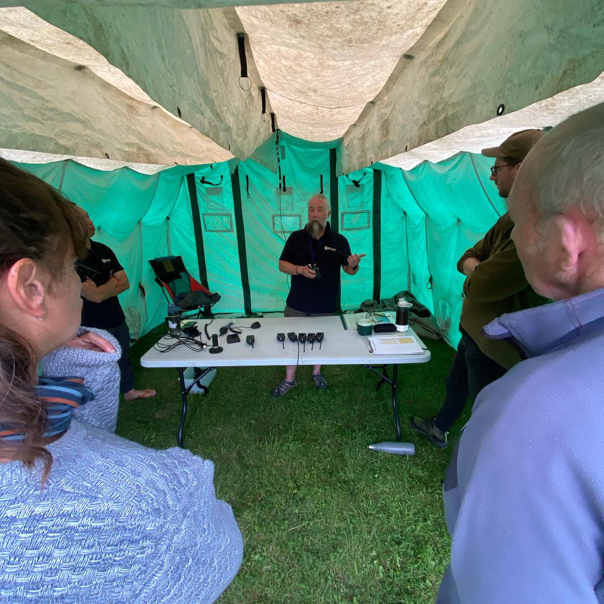 React_Response's tweet image. Fantastic to welcome so many people into the RE:ACT hangar for another weekend of Domestic Responder Training! ⛺️🧡💪👊These are a couple of snaps from the round robin earlier today. 😎
