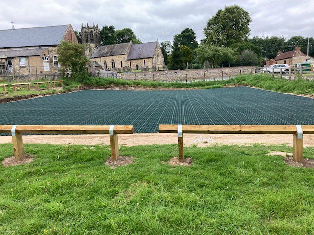 LandKWarcup's tweet photo. Recent construction of a new 370m2 car park in Sancton using @Gridforce1 reinforcement grids with gravel infill. Great effort by the lads on this project. https://t.co/ZVzn0W6Tdj