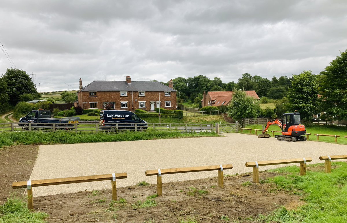 LandKWarcup's tweet photo. Recent construction of a new 370m2 car park in Sancton using @Gridforce1 reinforcement grids with gravel infill. Great effort by the lads on this project. https://t.co/ZVzn0W6Tdj