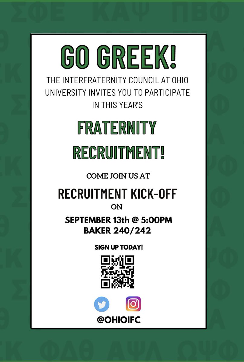 Ohio University IFC tweet media