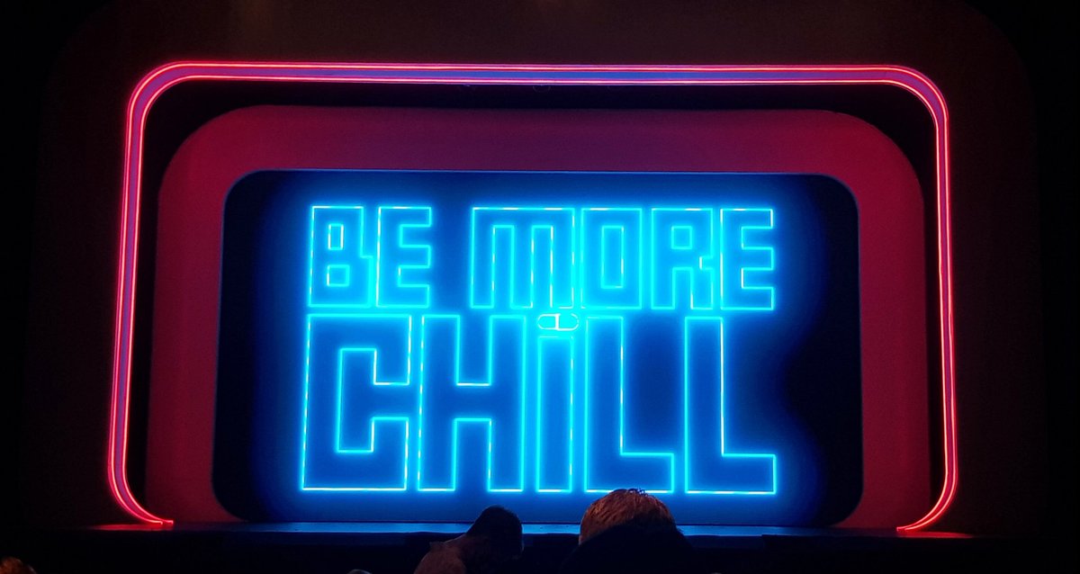 kimisea_art's tweet photo. Happy happy first trip back to the theatre and I couldn't have picked a better show 💙 @BeMoreChill https://t.co/VPpyXMgihQ