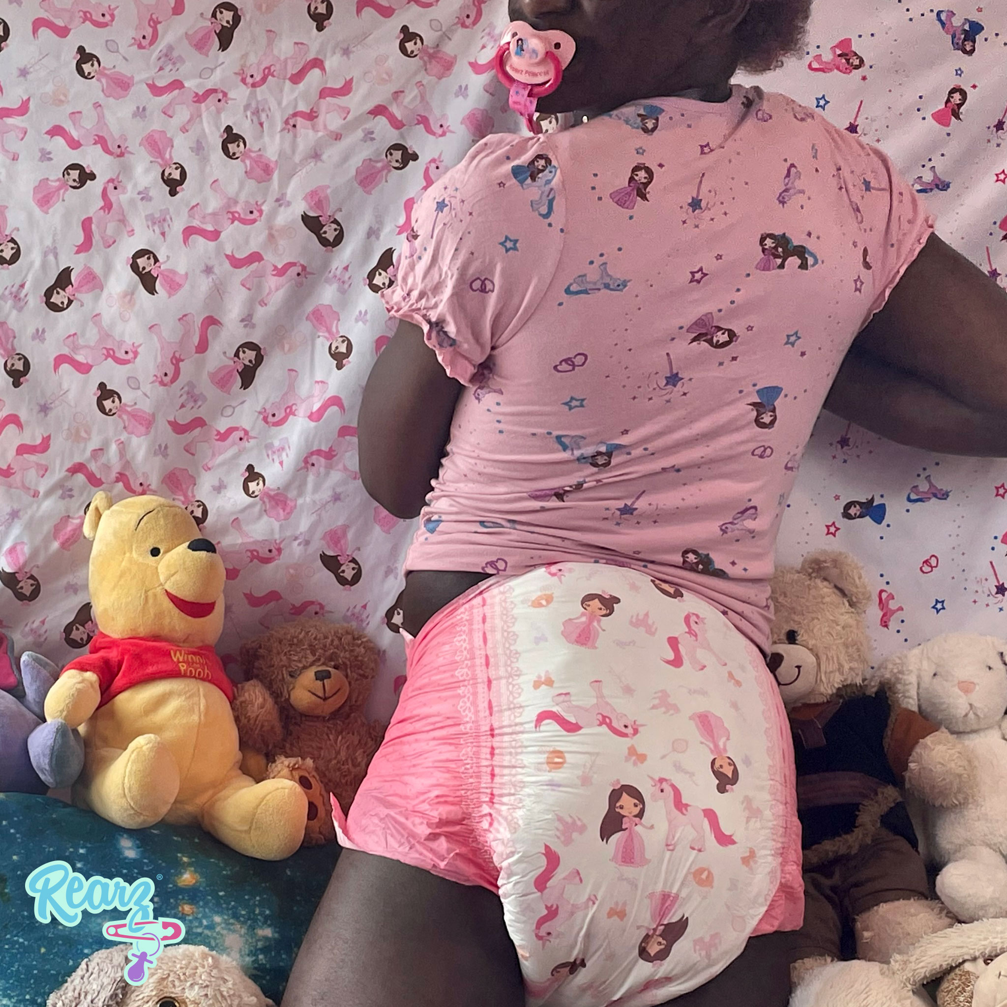 Rearz Inc on X: Become a princess with the new and improved Princess Pink  nighttime diaper! Princess Pink has made it so that anyone who wears it is  sure to feel small