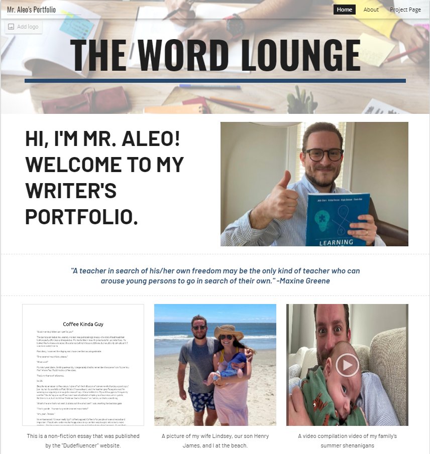MrAleoSays's tweet image. In our increasingly multimodal world, Ss must become writers AND designers of meaning to share their ideas with the world. Instead of my usual get to know you forms, I'll be learning about my Ss through their Writers Workshop #GoogleSite & portfolio. My model. ⤵️ #GoogleEdu #LTT