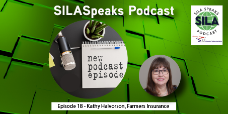SilaSpeaks's tweet photo. This month's guest speaker is Kathy Halverson, Claims User Resource Manager at Farmers Insurance and current SILA Board President. Find out about Kathy's journey in the industry, SILA news, and all about Kathy's Zoo! https://t.co/7Xunhvgwiz https://t.co/rrstIJWbEY