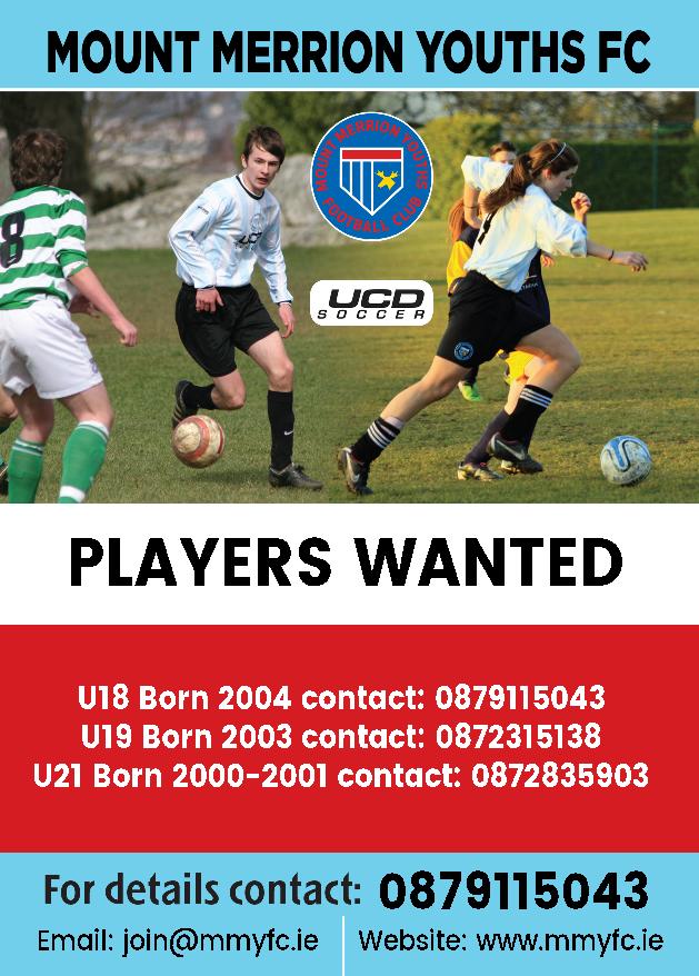 We are still looking for a few players to complete squads.
Born 2004 - U 18 
Born 2003 - U 19 
Born 2001/02 - U 21