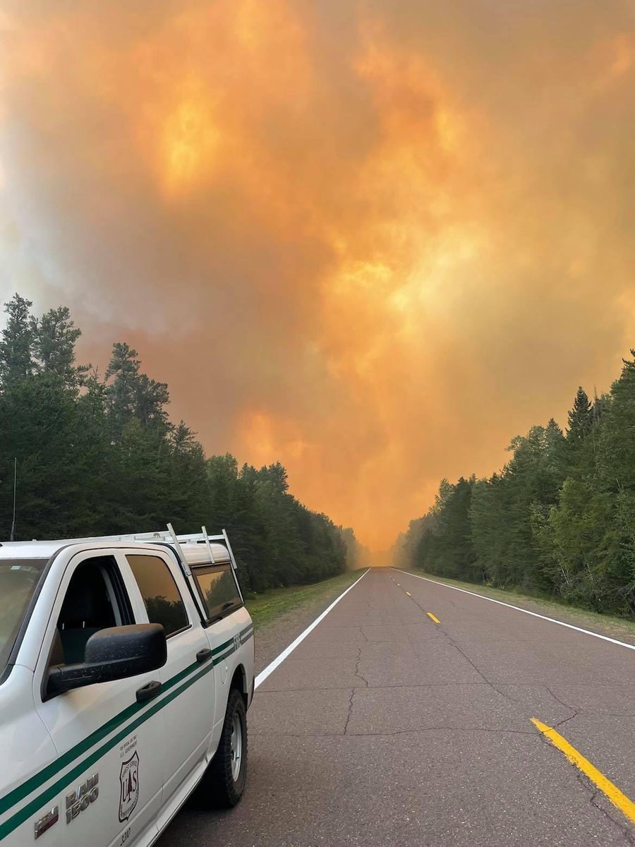 The Greenwood Fire jumped over to the west side of Highway 2, just north of Stony Lake.  Fire crews and aircraft are responding.  PThe fire crossed over a point designated as a Management Action Point, triggering evacuations in the Sand Lake and Stony Lake areas.