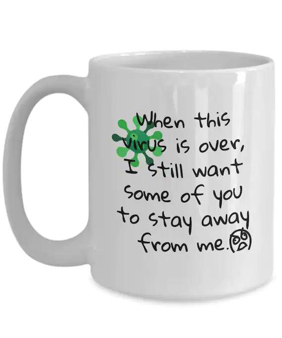 acupfulofhappy's tweet image. INTROVERT MUG Virus Humor Coffee Mug Stay Away From Me 
#introvertmug #stayaway #funnycoffeemug