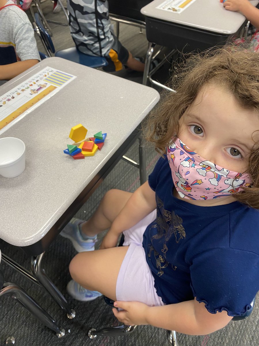 MrsOBrienTME's tweet photo. It’s been a SUPER fun week in Room 3!! These kinders are exploring with pattern blocks, learning all about safety drills and of course rocking out to our brain breaks!!  #teamobrien #Kindergarten 
@TowneMeadow https://t.co/85mqNI1p4u