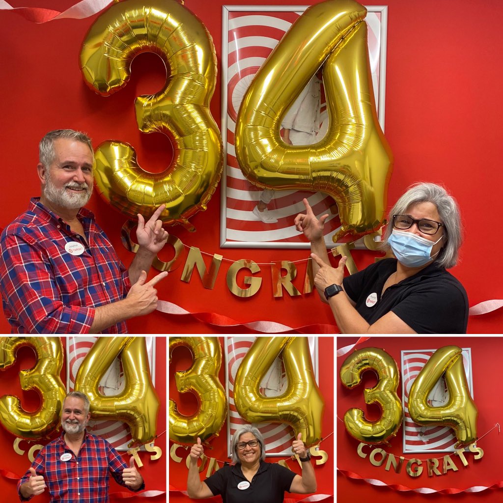 Today, my team and I celebrated 2- 34 year work anniversaries! Both Jonathon(ETL) and Rosalinda (TL) were hired in August of 1987!
Thank you Jonathon and Rosalinda for your years of service and thank you for all you do and have done for our store, our team and our guests!
❤️⭐️🎯