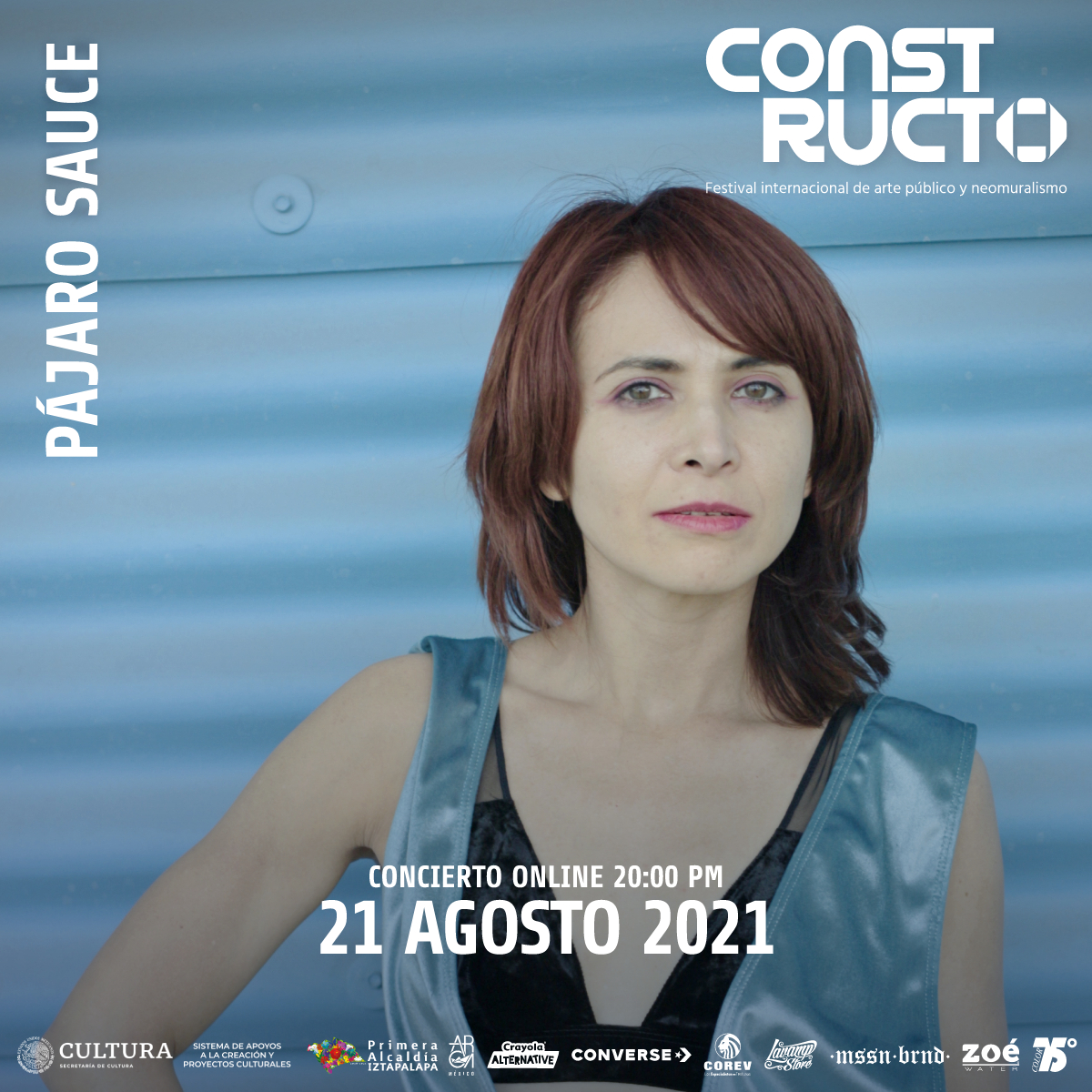 Nuestro concierto con <a href="/PajaroSauce/">Pájaro Sauce</a>  cambia de horario al día de mañana 20 de agosto a las 8:00 de la noche. ¡Quédate pendiente de nuestras redes y sigue la transmisión en vivo! 🙌#ConstructoArte #CDMX