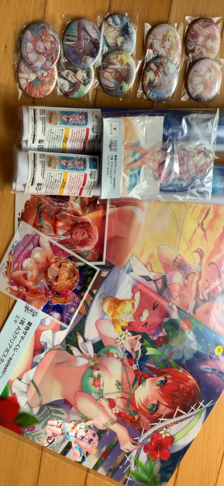 クリアランスバーゲン 白猫プロジェクト Splash 夏色 くじ D賞 タペストリー エレノア 爆安プライス Eastmatt Com