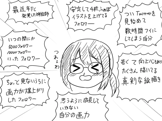 絵描きちゃんを襲う苦悩 