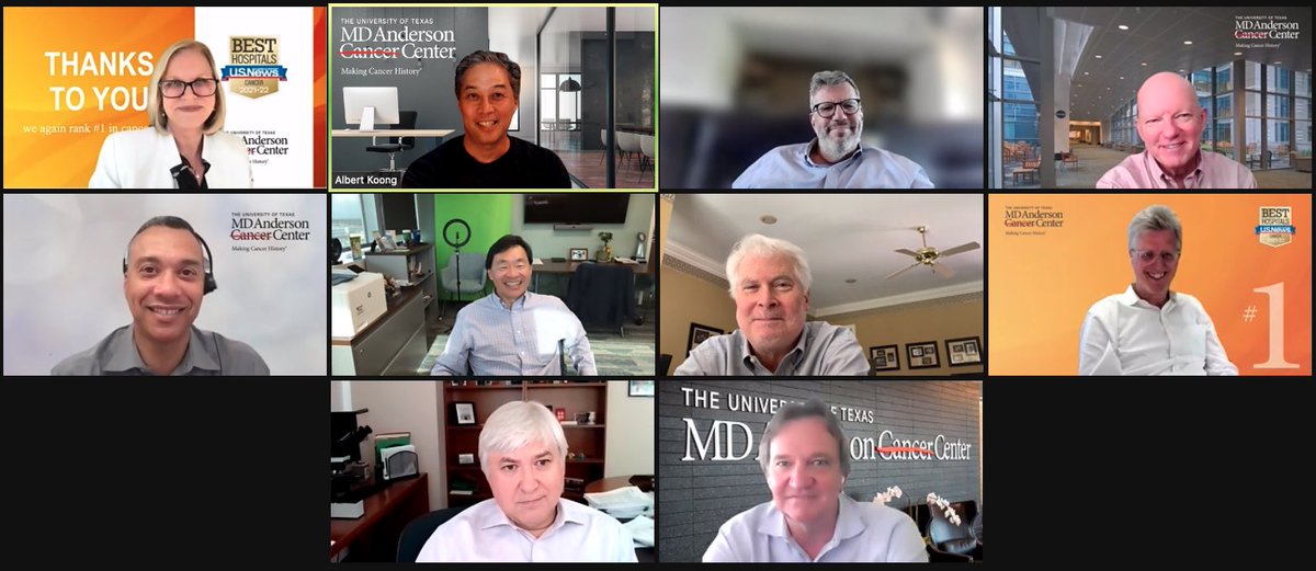 Albert Koong, MD PhD (@ackoongmdphd) on Twitter photo We had a special guest today at our virtual <a href="/MDAndersonNews/">MD Anderson Cancer Center</a> Division Head mtg. Great to catch up with <a href="/PatrickHwuMD/">Dr. Patrick Hwu</a>. #endcancer We had a special guest today at our virtual <a href="/MDAndersonNews/">MD Anderson Cancer Center</a> Division Head mtg. Great to catch up with <a href="/PatrickHwuMD/">Dr. Patrick Hwu</a>. #endcancer