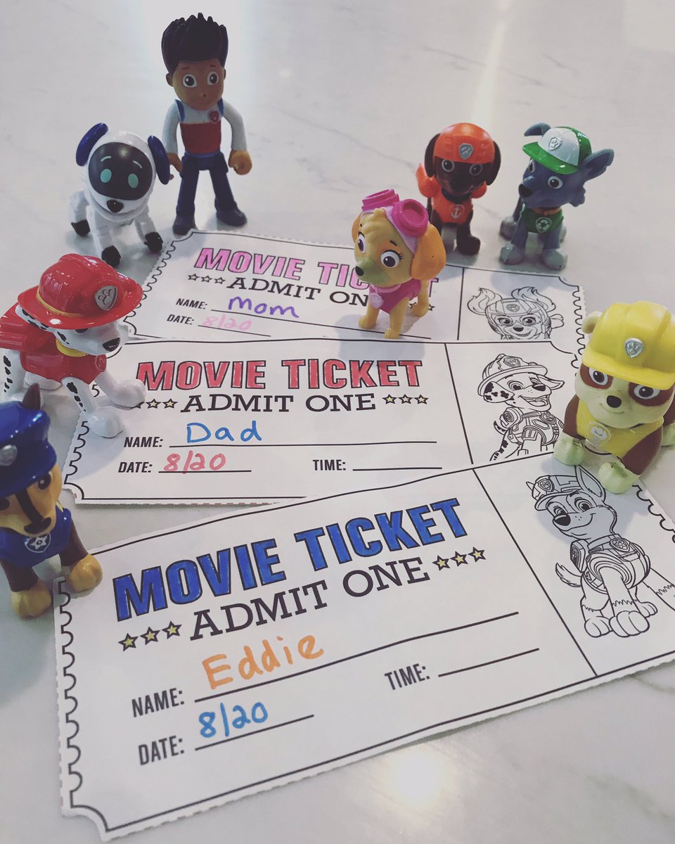 Brittles3's tweet photo. Got my plans for tonight. 🐾 #PawPatrol #PAWPatrolMovie https://t.co/5EOvopqWYR
