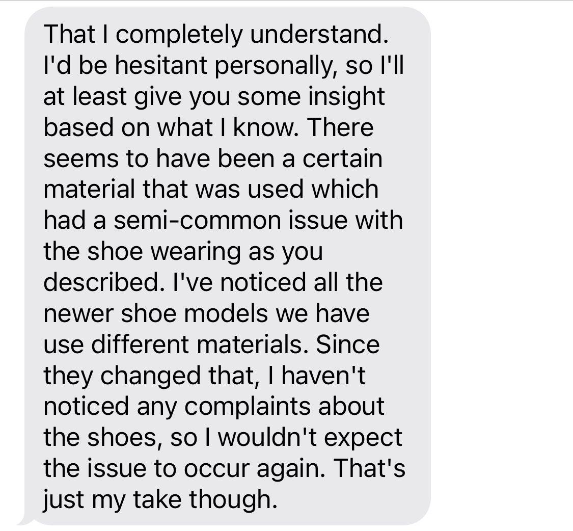 HarryEffie's tweet photo. @HOKAONEONE - why are both my heels being destroyed? Your customer service representative stated it was a manufacturer defect due to wrong materials being used. So, I have to buy a new pair to get working heels? These shoes are new! https://t.co/iRbDAawDGp