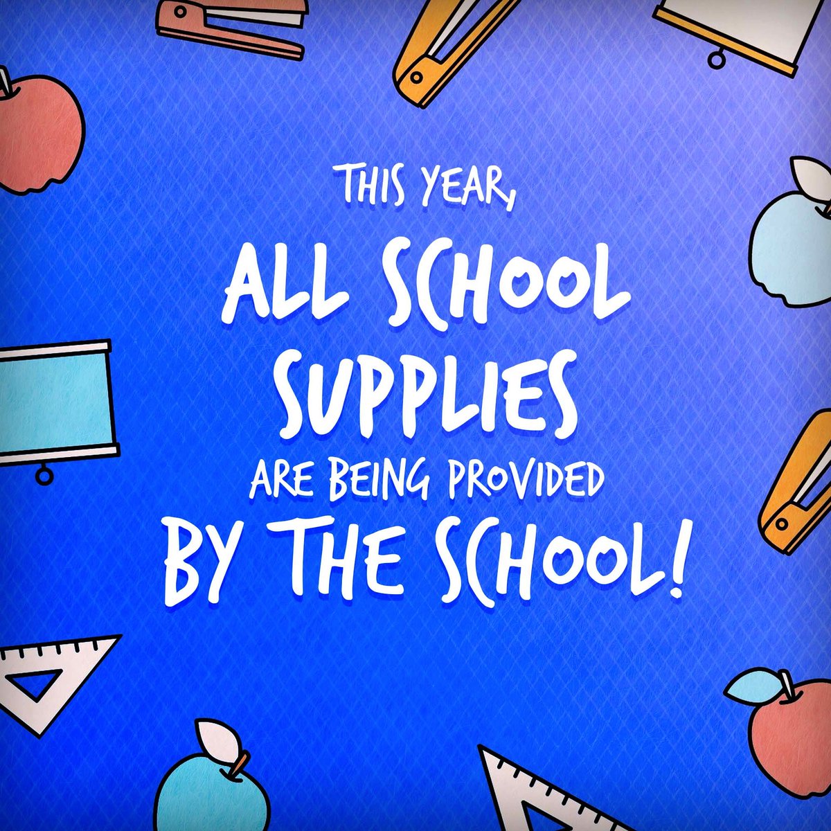 You may have noticed that there was no School Supply list in the Summer Mailing! This year, all supplies are being provided by the School--there's no need for families to purchase anything! ✏️ ✂️ 📓