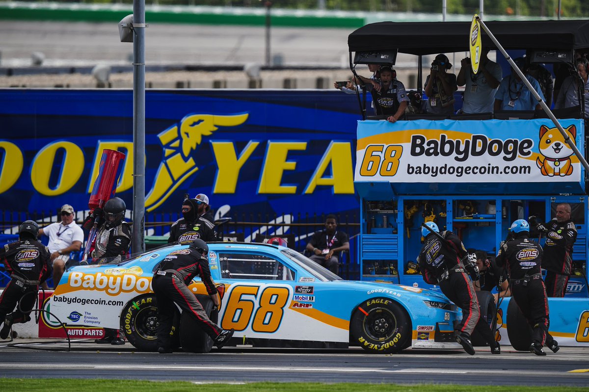 BabyDoge's tweet photo. #BabyDoge is partnering with 

@BestFriends USAs largest sanctuary for homeless pets 🇺🇸🐶🍼

View the Donation Ceremony on FB LIVE

tomorrow 12pm EST | 4pm UTC !
https://t.co/455doPL50T

@brandonbrown_68 will present a donation before the #BabyDoge car races @NASCAR_Xfinity 🏎🏁 https://t.co/l92jSUddJ1