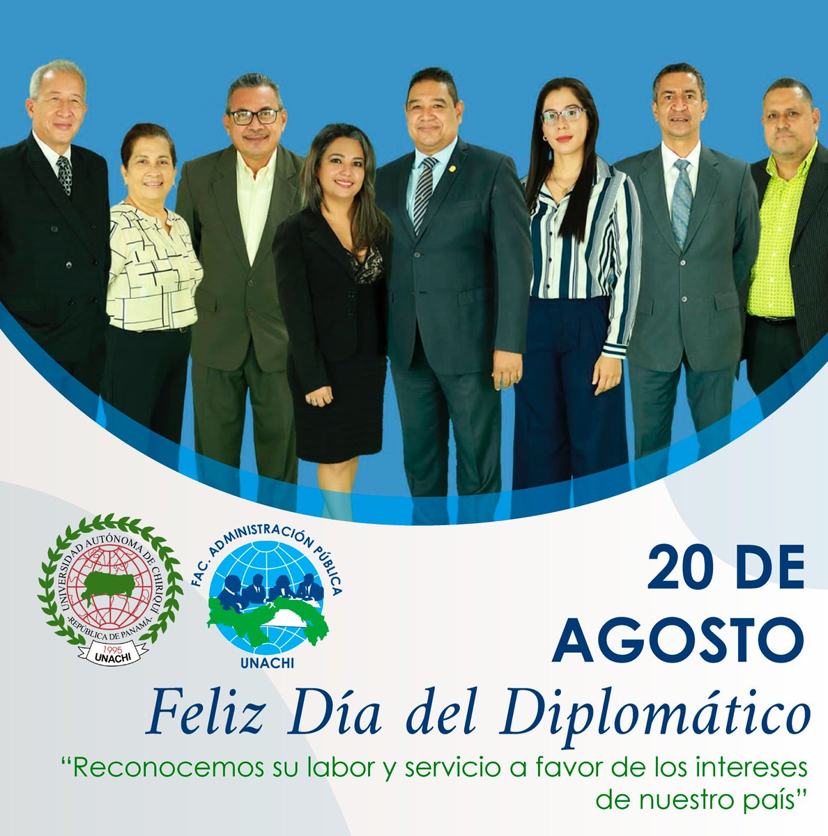 ChiriquiEduca's tweet photo. Muchas Felicidades a todos los estudiantes y docentes de la Escuela de Relaciones Internacionales de la #UNACHI en el Dia del Diplomático Panameño. https://t.co/RQyuL8RnqQ