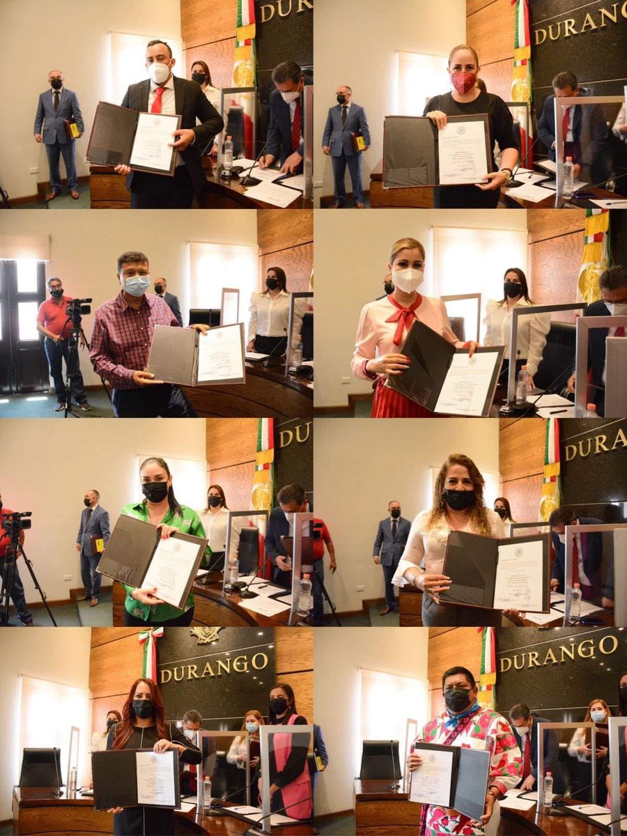 Sandra12Amaya's tweet photo. El día de hoy hemos recibido nuestra acreditación como diputados electos de la LXIX legislatura en el @CongresoDurango 
Con el firme compromiso y la unidad que construimos día con día, estamos listos para trabajar.
#SigamosAvanzando 
#MorenaVa https://t.co/90hrhUqB6A