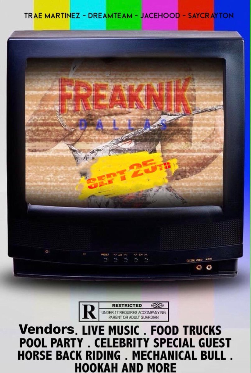 BigTevCEO's tweet image. All PV &amp;amp; Gram + DFW &amp;amp; ETX Save The Date &amp;amp; Start Booking Air BNB’s 🗣🗣

#FreakNikDallas - Sept. 25th 

Co-hosted by: #WePromoteENT 🚁

2 Parties In 1 …. 🤩🎬 …. ITS UP !!!