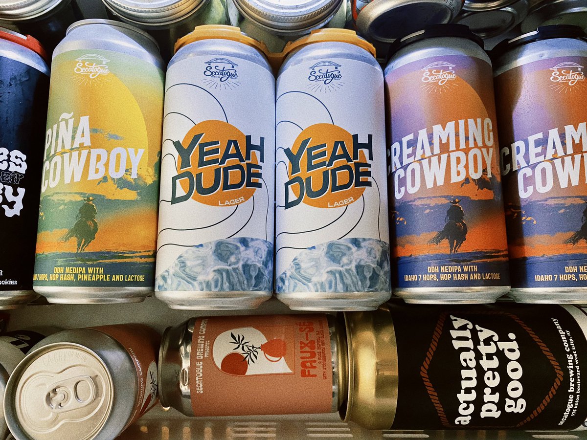 SecatogueBrewCo's tweet photo. When the Emergency Alert โ ๏ธ drops, better stock up your fridge for 3+ days of beer (and food!) โโโโ
โโโโ
#SecatogueBrewingCo #ActuallyPrettyGood #ExploreLI #LongIslandBeers https://t.co/i39i3OMn7r